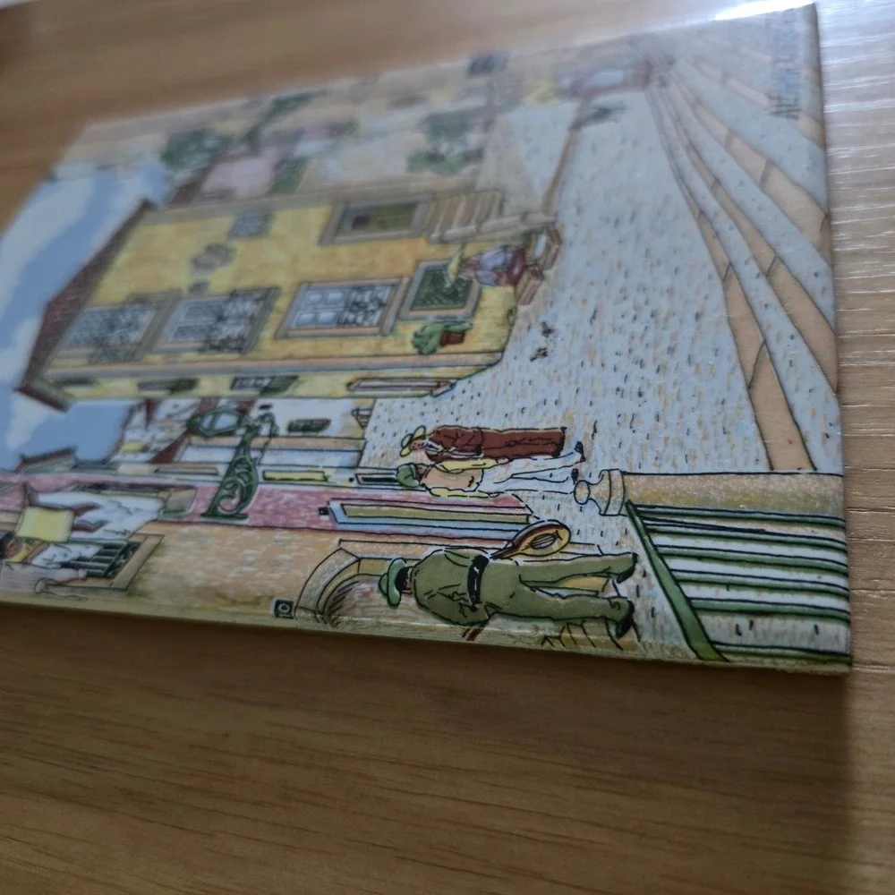 Vintage Alfama Lisboa Tile Art Reber Almada Ceramic Wall 8